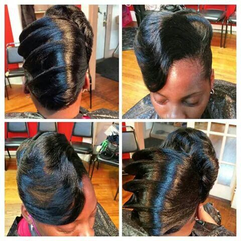 Featured image of post French Roll Black Updo Hairstyles With Weave