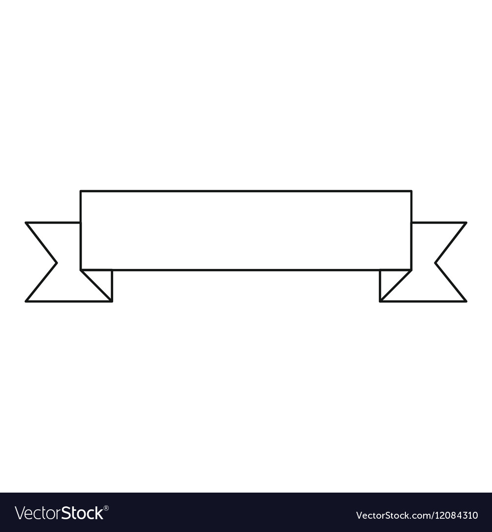 Featured image of post Outline Ribbon Banner Vector