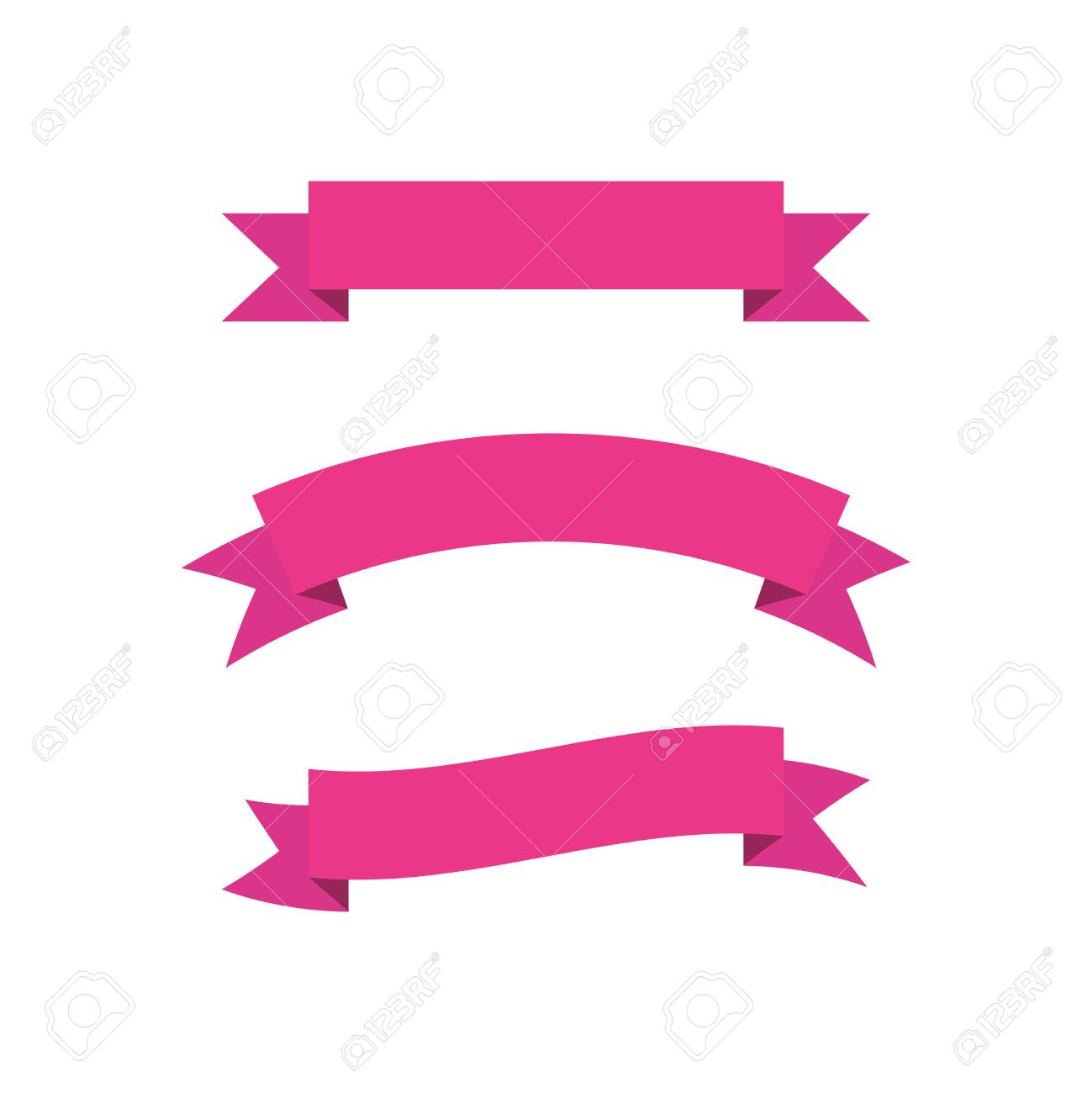 Featured image of post Ribbon Banner Vector Pink