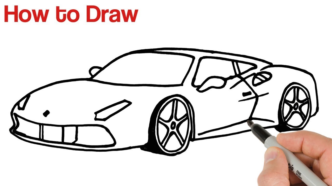 Featured image of post Sports Car Easy Car Drawing For Kids