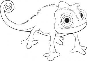 Featured image of post Tangled Chameleon Sketch