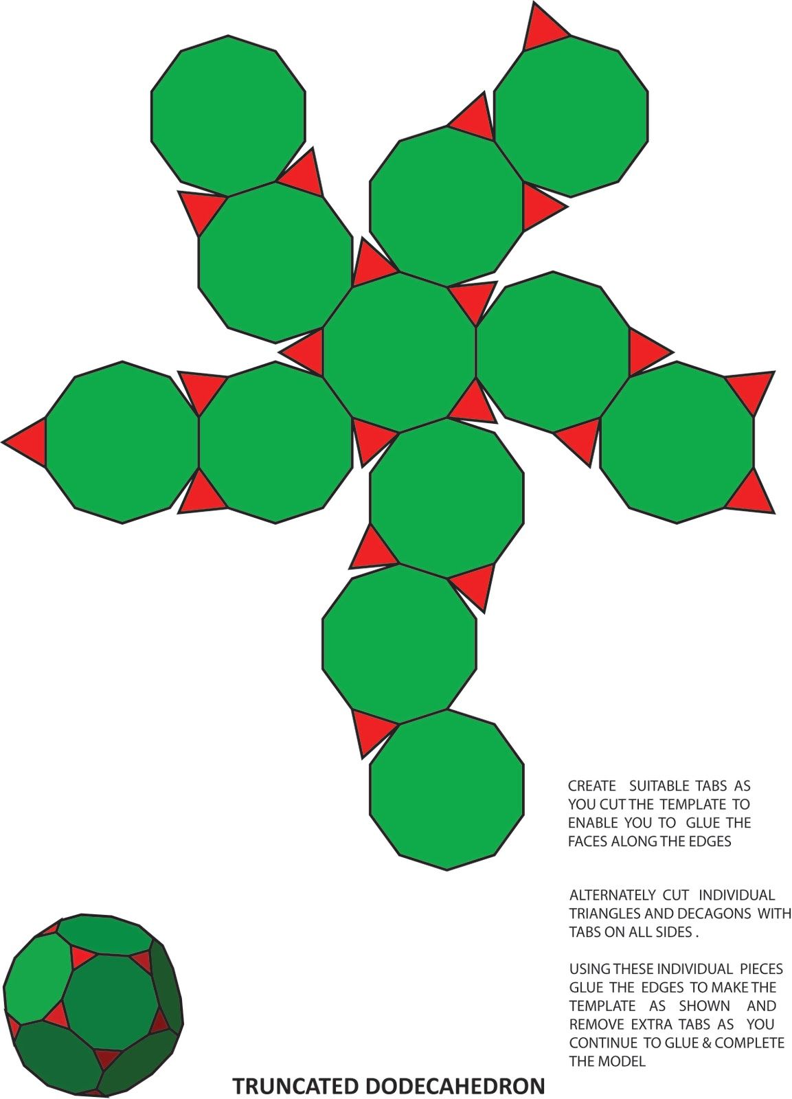 Featured image of post Truncated Dodecahedron Template