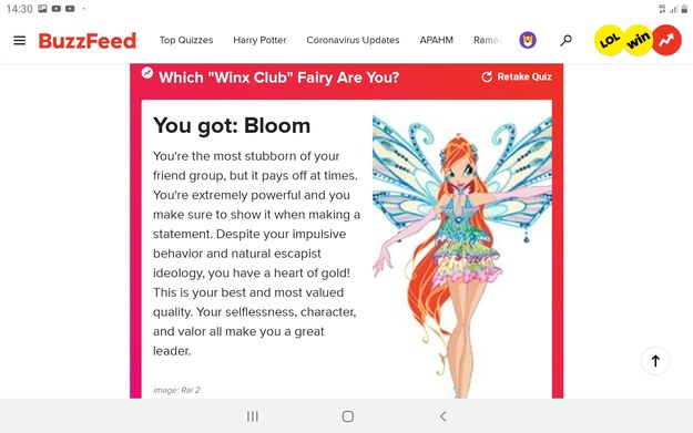 Featured image of post Which Winx Character Are You Buzzfeed